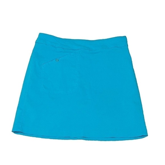 Jamie Sadock Bright Blue Mini Skort Pull On Pockets Size 6  Stretchy Mid Rise - Picture 1 of 8